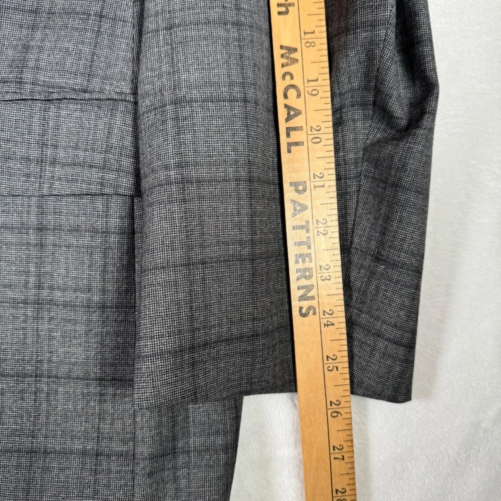 Turnbury Men's 50R Gray‎ Plaid Wool Blend Sport Coat Blazer Jacket